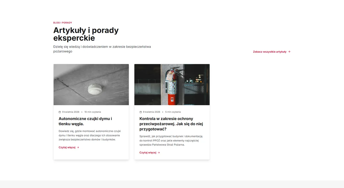 FireShield blog listing page