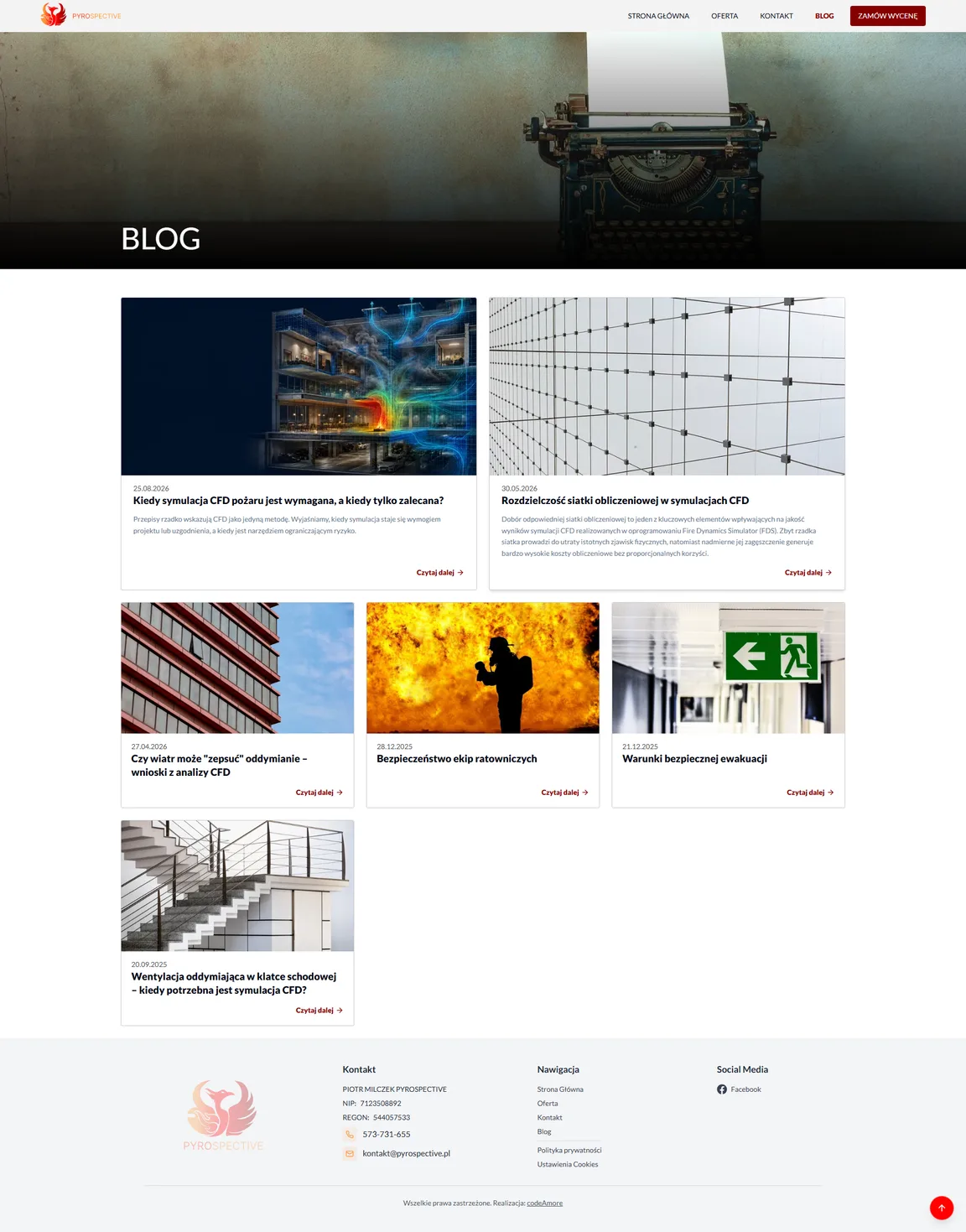 Pyrospective blog listing page